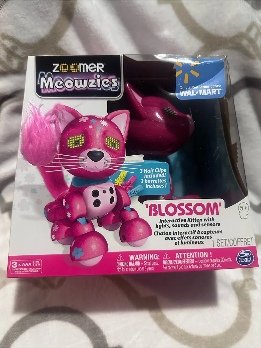 Zoomer Meowzies Blossom Interactive Kitten Toy - Pink